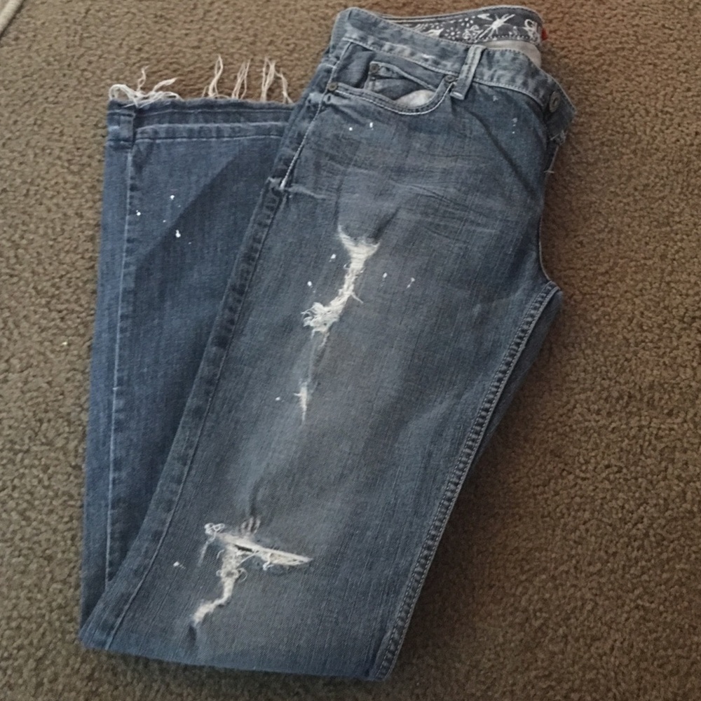 Distressed Guess Jeans